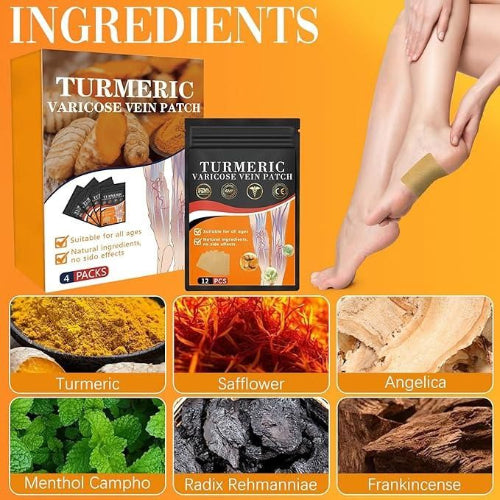 Turmeric Vericose Vein Patch (Pack of 10)